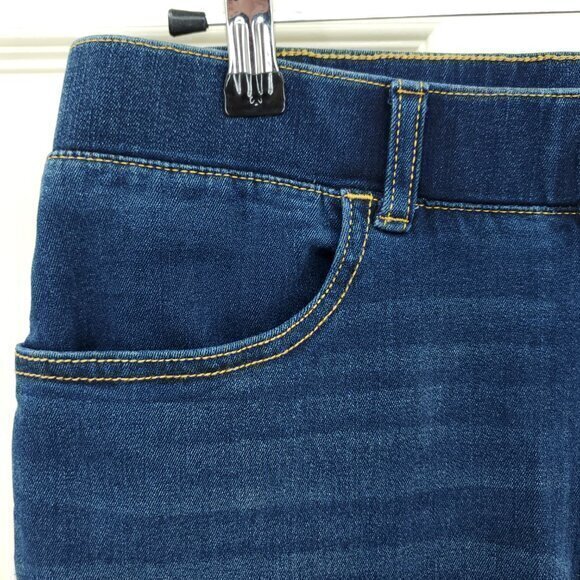Betabrand Straight-Leg 4-Pocket Yoga Denim MP Dark Blue - Picture 7 of 16